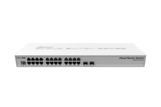 MikroTik CRS326-24G-2S+RM 24 port gigabit switch with 2 SFP+ cages