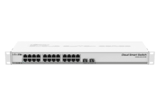 MikroTik CSS326-24G-2S+RM 24 port gigabit smart switch with 2 SFP+ cages